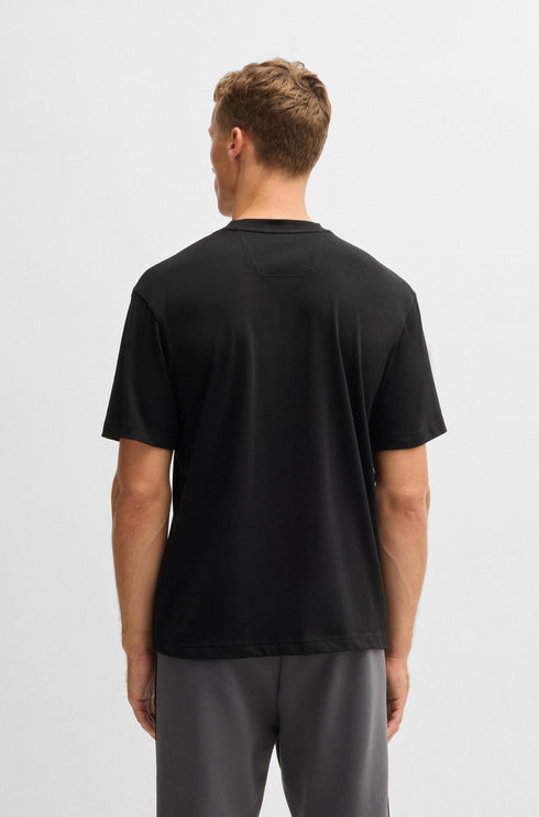 Hugo tshirt for man טישרט של בוס אוברסייז לגבר בצבע שחור